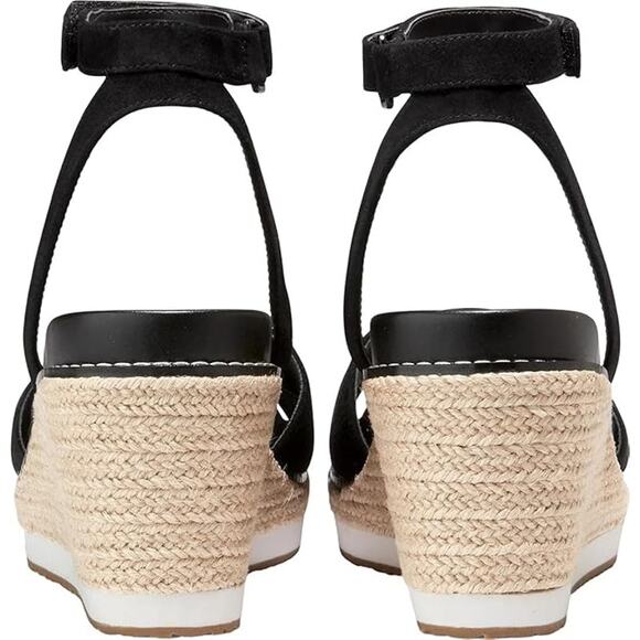 NWT Cole Haan Womens Cloud Crisscross Adjustable Wedge Sandals,Black -Size 6 - Picture 4 of 4